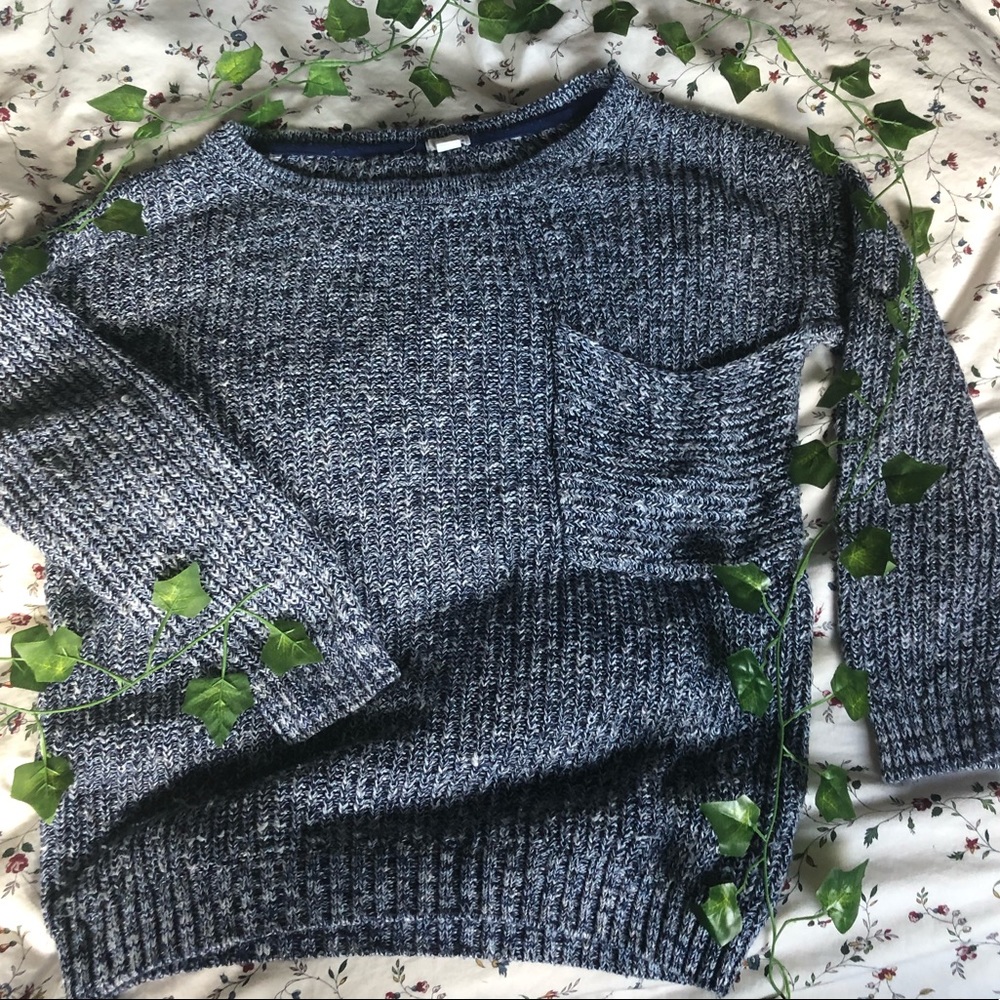 Chunky oversized knit sweater